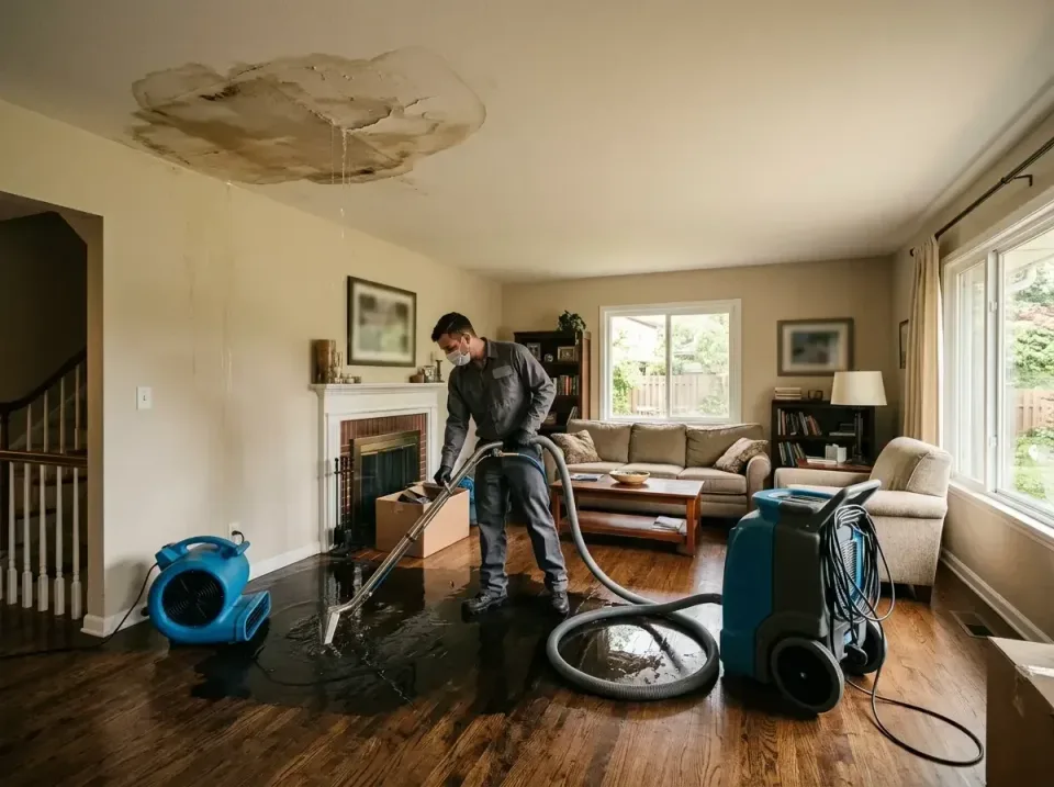 attic-pipe-burst-ceiling-drip-008 — frequently asked questions, Water Damage Restoration & Carpet Care in Aurora, IN